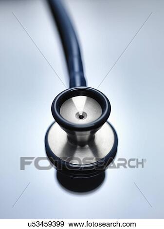 Stock Photo - Close up of acoustic stethoscope. Fotosearch