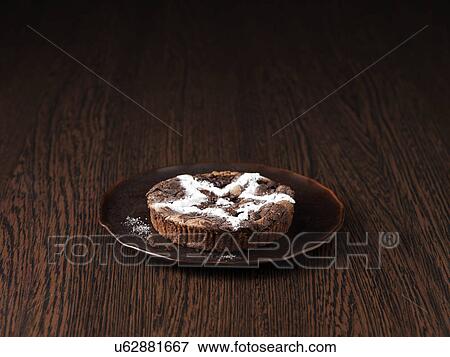 Festive chocolate brownie View Large Photo Image Stock Photo - Festive chocolate brownie. Fotosearch