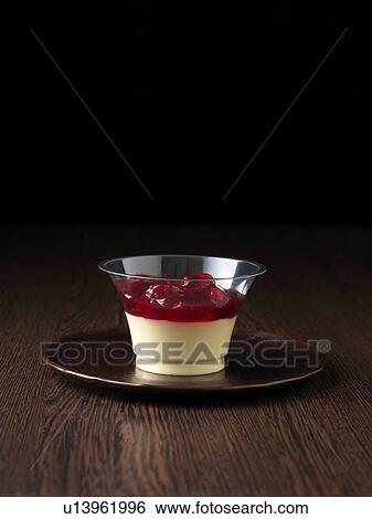 Fruit panna cotta View Large Photo Image Stock Photograph - Fruit panna cotta. Fotosearch