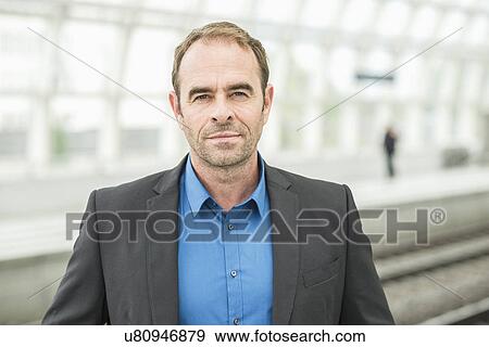 Mature man wearing jacket, portrait View Large Photo Image Stock Photo - Mature man wearing jacket, portrait. Fotosearch