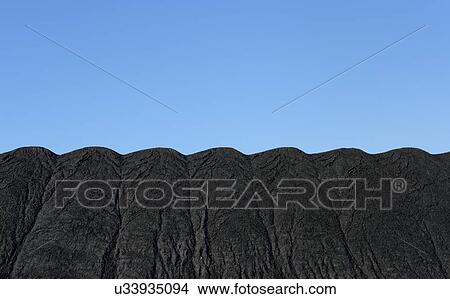 Picture - Mountains made of coal, to be burned in the nearby power station. Fotosearch