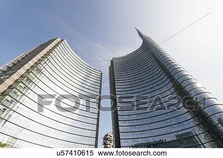 Office buildings, Piazza Gae Aulenti, Milan, Lombardy, Italy View Large Photo Image Stock Photography - Office buildings, Piazza Gae Aulenti, Milan, Lombardy, Italy. Fotosearch