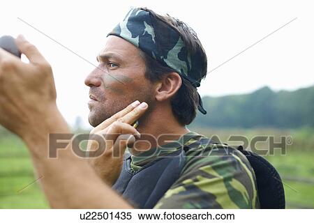 Paintball player in combat gear View Large Photo Image Stock Photography - Paintball player in combat gear. Fotosearch