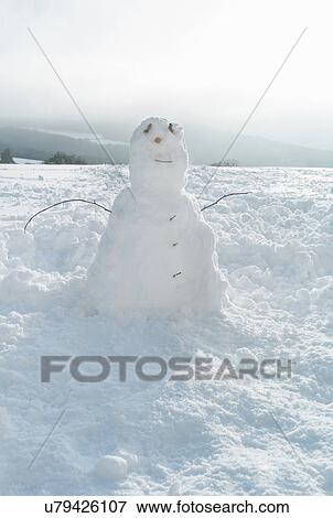 Snowman View Large Photo Image Stock Photo - Snowman. Fotosearch