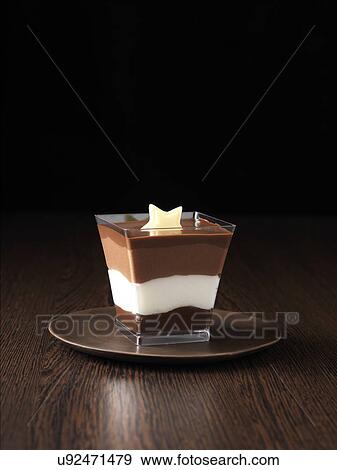 Triple chocolate dessert View Large Photo Image Stock Photo - Triple chocolate dessert. Fotosearch