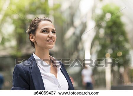 Young confident businesswoman at Broadgate Tower, London, UK View Large Photo Image Stock Photo - Young confident businesswoman at Broadgate Tower, London, UK. Fotosearch