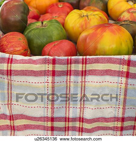 Stock Photograph - Heirloom tomatoes. Fotosearch