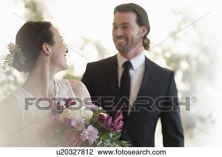 Portrait of bride and groom View Large Photo Image Stock Image - Portrait of bride and groom. Fotosearch