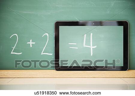 Result of simple addition displayed on tablet View Large Photo Image Stock Image - Result of simple addition displayed on tablet. Fotosearch
