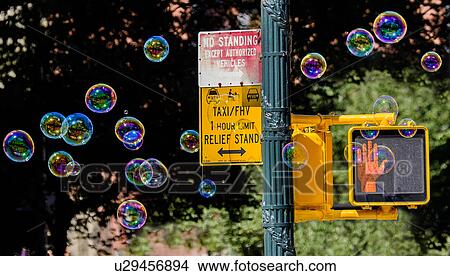 Road sign with soap bubbles View Large Photo Image Picture - Road sign with soap bubbles. Fotosearch