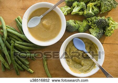 Stock Image - Studio shot homemade purees. Fotosearch