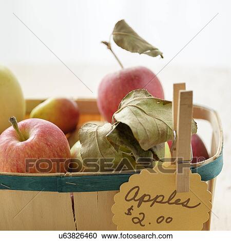 Studio shot of basket of apples View Large Photo Image Stock Image - Studio shot of basket of apples. Fotosearch