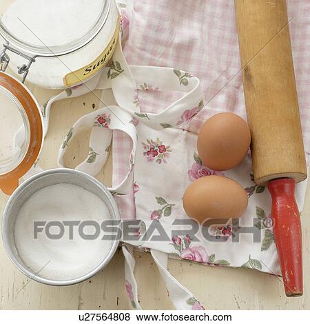 Stock Photo - Studio shot of cake ingredients. Fotosearch