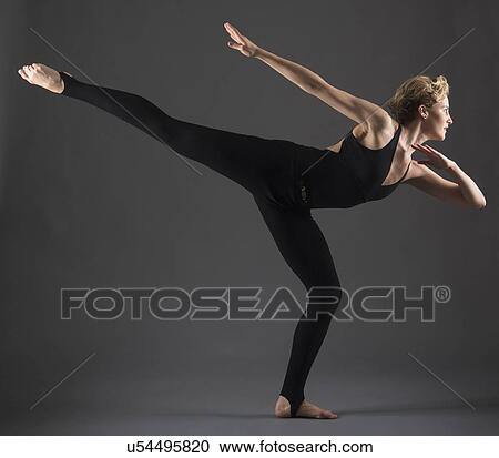 Studio shot of female ballet dancer View Large Photo Image Stock Image - Studio shot of female ballet dancer. Fotosearch