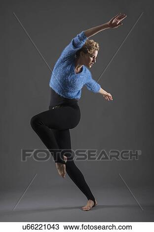Studio shot of female ballet dancer View Large Photo Image Stock Image - Studio shot of female ballet dancer. Fotosearch
