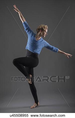 Studio shot of female ballet dancer View Large Photo Image Stock Photography - Studio shot of female ballet dancer. Fotosearch