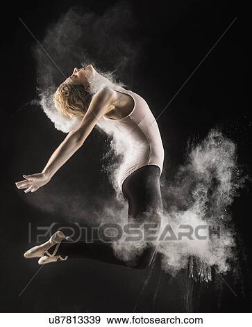 Stock Photo - Studio shot of female dancer. Fotosearch