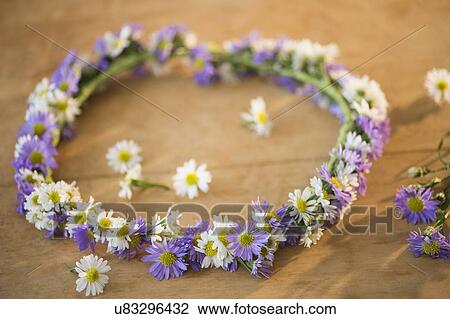 Studio shot of flower wreath View Large Photo Image Stock Image - Studio shot of flower wreath. Fotosearch