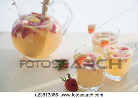 Studio shot of fruit cocktail View Large Photo Image Stock Photograph - Studio shot of fruit cocktail. Fotosearch