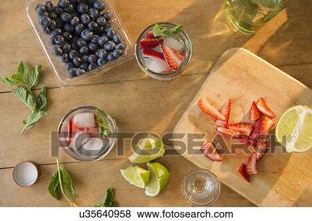 Studio shot of fruit cocktails View Large Photo Image Stock Photo - Studio shot of fruit cocktails. Fotosearch