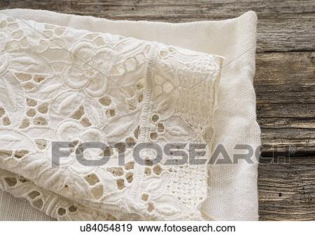 Stock Photo - Studio shot of lace cloth. Fotosearch