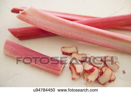 Studio shot of rhubarb slices View Large Photo Image Stock Image - Studio shot of rhubarb slices. Fotosearch