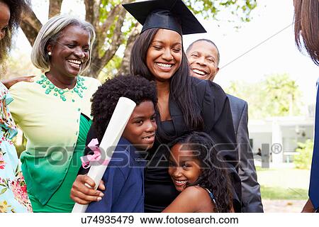 African American Student Celebrates Graduation View Large Photo Image Stock Photo - African American Student Celebrates Graduation. Fotosearch