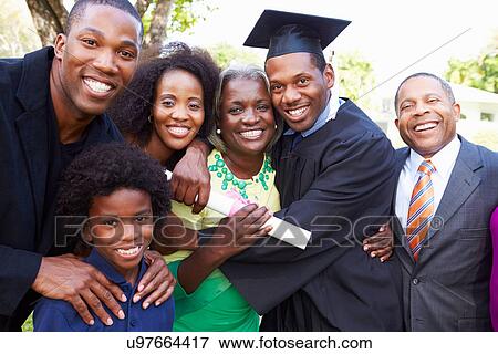 African American Student Celebrates Graduation View Large Photo Image Stock Photo - African American Student Celebrates Graduation. Fotosearch