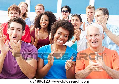 Audience Applauding At Outdoor Concert Performance View Large Photo Image Stock Image - Audience Applauding At Outdoor Concert Performance. Fotosearch