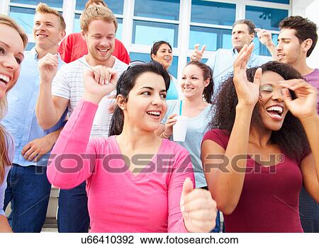 Audience Dancing At Outdoor Concert Performance View Large Photo Image Stock Image - Audience Dancing At Outdoor Concert Performance. Fotosearch