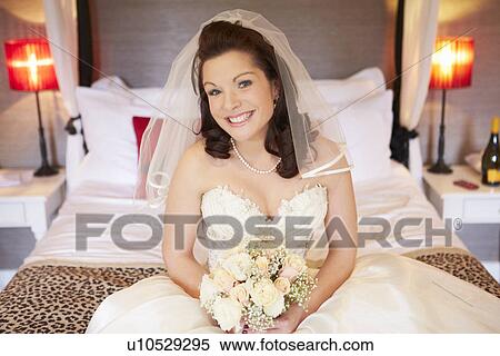 Beautiful Bride Wearing Wedding Dress View Large Photo Image Stock Photography - Beautiful Bride Wearing Wedding Dress. Fotosearch