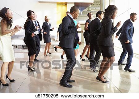 Businessmen And Businesswomen Dancing In Office Lobby View Large Photo Image Stock Photography - Businessmen And Businesswomen Dancing In Office Lobby. Fotosearch