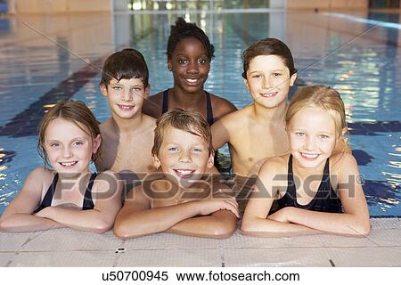 Children in swimming pool View Large Photo Image Stock Photography - Children in swimming pool. Fotosearch