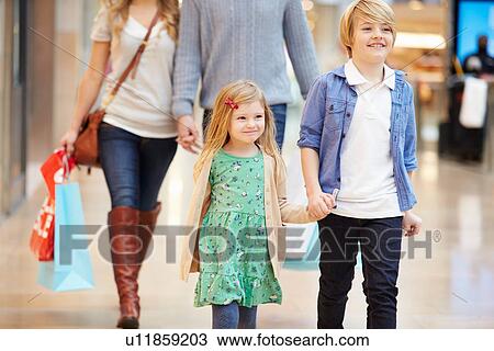 Children On Trip To Shopping Mall With Parents View Large Photo Image Stock Image - Children On Trip To Shopping Mall With Parents. Fotosearch
