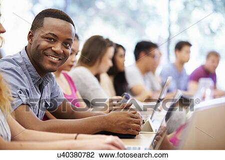 Class Of University Students Using Laptops In Lecture View Large Photo Image Stock Image - Class Of University Students Using Laptops In Lecture. Fotosearch