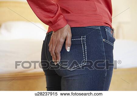 Close Up Of Overweight Woman With Hand On Bottom View Large Photo Image Stock Photography - Close Up Of Overweight Woman With Hand On Bottom. Fotosearch