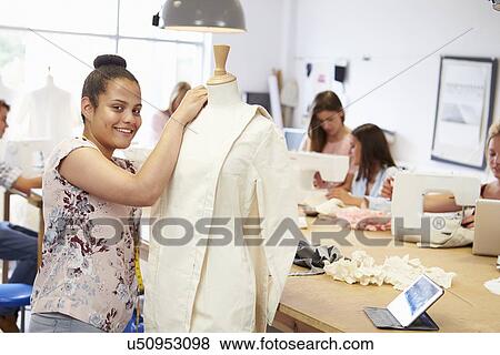 College Students Studying Fashion And Design View Large Photo Image Stock Photo - College Students Studying Fashion And Design. Fotosearch