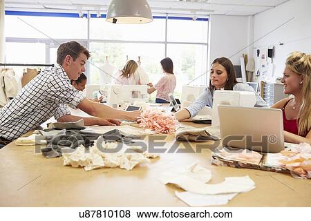 College Students Studying Fashion And Design View Large Photo Image Stock Photo - College Students Studying Fashion And Design. Fotosearch