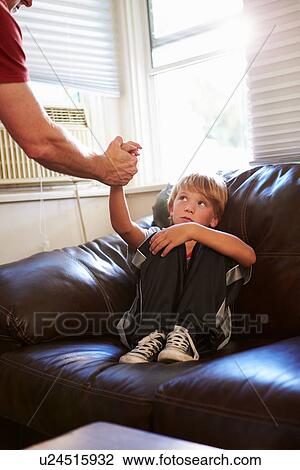 Stock Image - Concept Image To Illustrate Child Abuse. Fotosearch