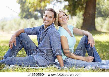 Couple in the country View Large Photo Image Picture - Couple in the country. Fotosearch