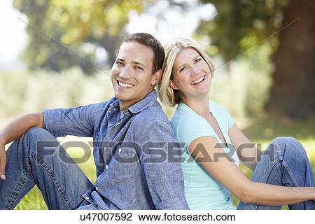 Stock Image - Couple in the country. Fotosearch