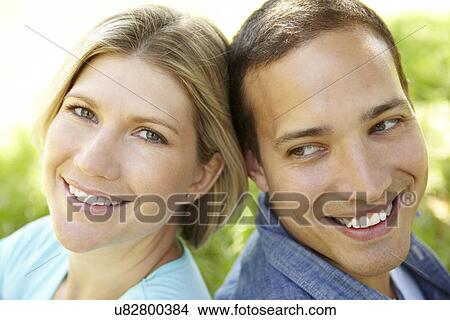 Picture - Couple outdoors. Fotosearch