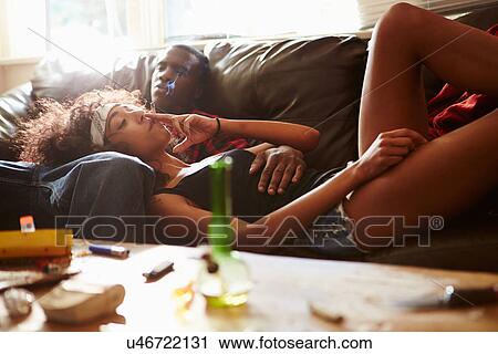 Couple Taking Drugs At Home Together View Large Photo Image Stock Image - Couple Taking Drugs At Home Together. Fotosearch