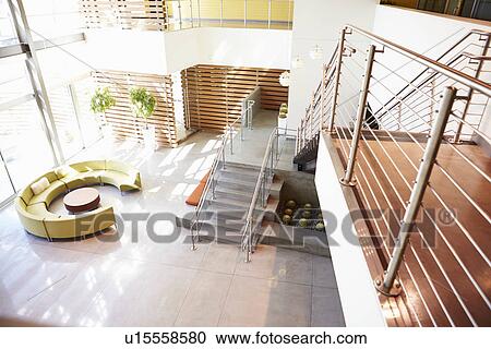 Stock Image - Empty Reception Area In Modern Office. Fotosearch