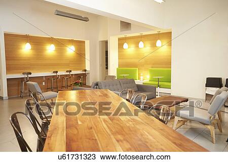 Stock Image - Empty Relaxation Area In Design Studio. Fotosearch