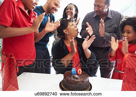 Family Celebrating 60th Birthday Together View Large Photo Image Stock Image - Family Celebrating 60th Birthday Together. Fotosearch