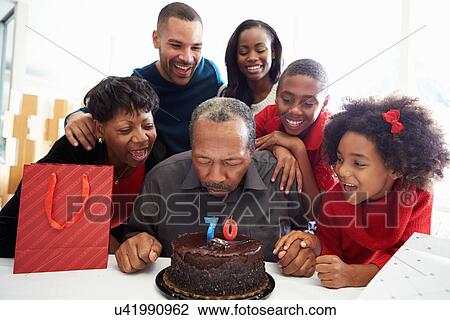 Family Celebrating 70th Birthday Together View Large Photo Image Stock Image - Family Celebrating 70th Birthday Together. Fotosearch