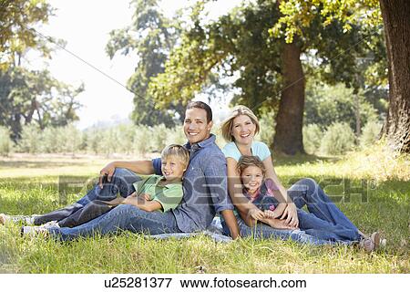 Family in the country View Large Photo Image Stock Photo - Family in the country. Fotosearch