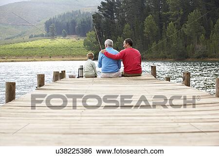Father, son and grandfather fishing View Large Photo Image Stock Photograph - Father, son and grandfather fishing. Fotosearch