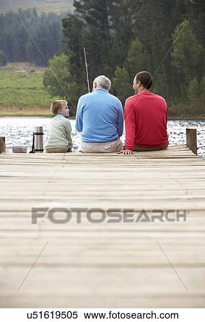 Father, son and grandfather fishing View Large Photo Image Stock Photography - Father, son and grandfather fishing. Fotosearch